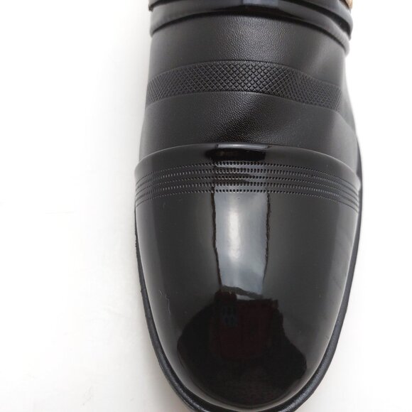 MEN'S  LEATHER SEMI FORMAL BLACK SHOE - Picture 6 of 9